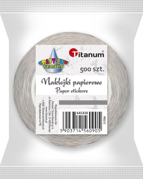 Naklejka (nalepka) Craft-Fun Series Śnieżynki złote Naklejki na rolce Titanum (25JT006)