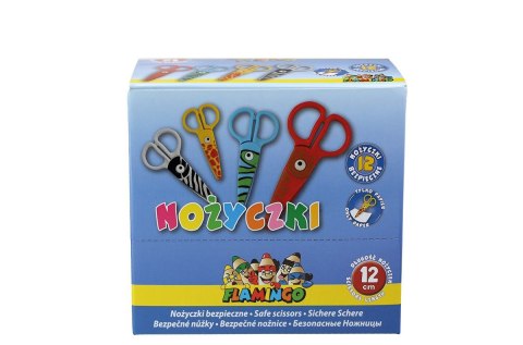 Nożyczki dla dzieci bezpieczne, wzory zwierzęce 12cm