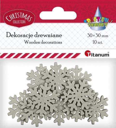 Ozdoba drewniana Craft-Fun Series Śnieżynki Titanum (WDC855)