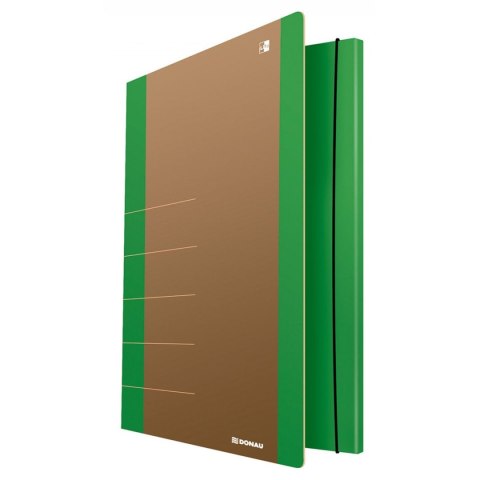 Teczka kartonowa na gumkę Life A4 zielony 500g [mm:] 250x350 Donau (2060001FSC-06)