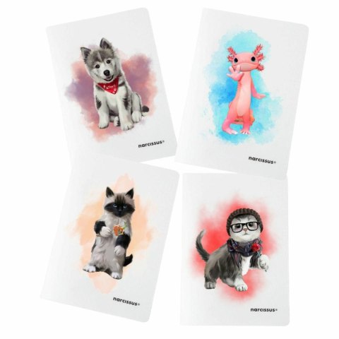 Zeszyt A4 PP 60k. 80g KRATKA Narcissus