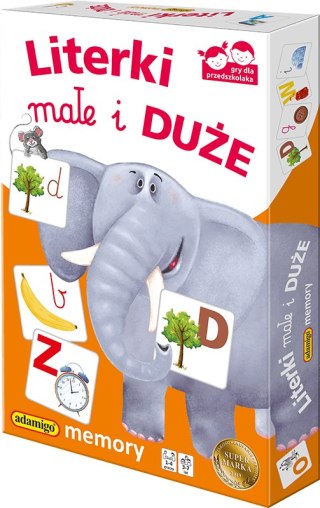 Gra edukacyjna LITERKI MAŁE I DUŻE LITERKI MAŁE I DUŻE Kukuryku