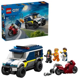 Klocki konstrukcyjne City Furgonetka policyjnego konwoju więziennego Lego (60479)