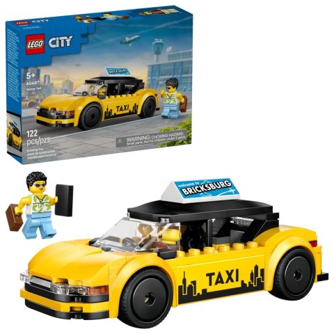 Klocki konstrukcyjne City Żółta taksówka Lego (60487)