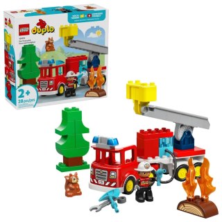 Klocki konstrukcyjne Duplo Wóz strażacki z wężem i strażakiem Lego (10473)