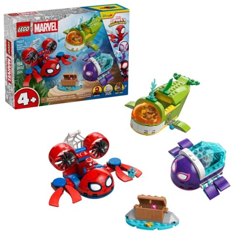 Klocki konstrukcyjne Marvel Spidey: podwodne pojazdy Lego (11207)