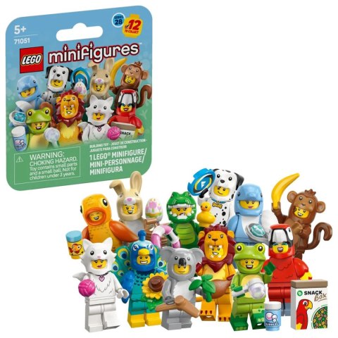 Klocki konstrukcyjne Mini figurki zwierzęta seria 28 Lego (71051)