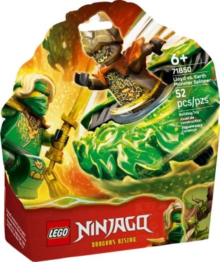 Klocki konstrukcyjne Ninjago Lloyd kontra ziemny potwór na spinnerze Lego (71850)