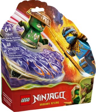 Klocki konstrukcyjne Ninjago Nya kontra zmutowany potwór na spinnerze Lego (71849)