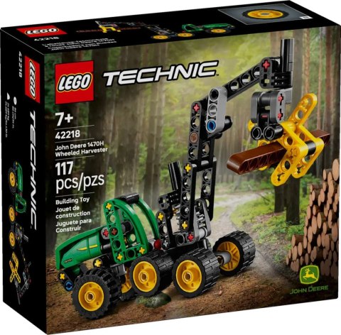 Klocki konstrukcyjne Technic Harwester kołowy John Deere 1470H Lego (42218)