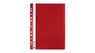 Skoroszyt A4 miękki zawieszany czerwony czerwony polipropylen PP Tres (SKWPPA4/CZER)
