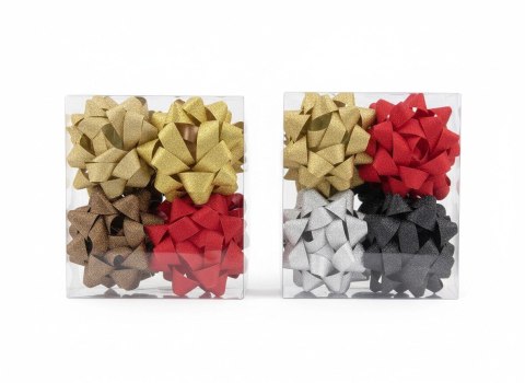 Gwiazda ozdobna maxi brokat 12cm mix 8 szt Farro