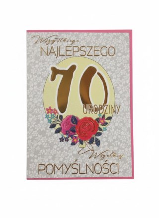 Kartka składana A5 Karnet A5 70 BALON GLAMOUR Henry (5908451982485)