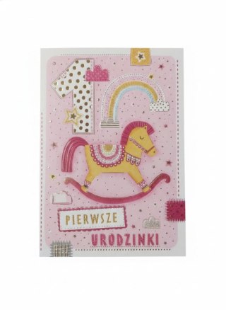 Kartka składana A5 Karnet A5 KONIK-ROCZEK DLA dziewczynki Henry (5908451983086)