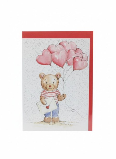 Kartka składana B6 Karnet B6 WAL MISIU z BALONAMI Henry (5907465666862)