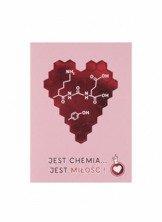 Kartka składana B6 Karnet B6 Walentynki chemia Henry (5905701485727)