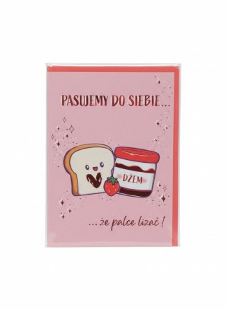 Kartka składana A5 Karnet B6 Walentynki dzem z tostem Henry (5908451981228)