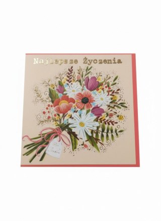 Kartka składana kw Karnet KW LETNI BUKIET Henry (5908451980696)