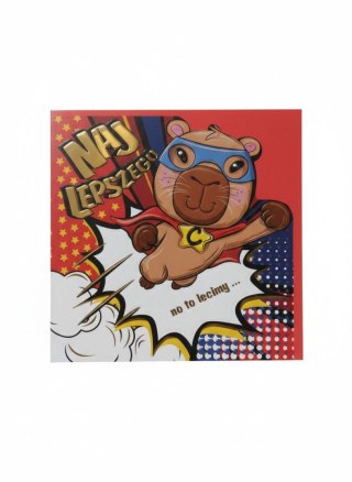 Kartka składana kw Karnet wycinany KW SUPER KAPIBARA Henry (5908451983635)
