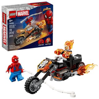 Klocki konstrukcyjne Marvel Spider-Man kontra Ghost Rider na motocyklu Lego (76335)