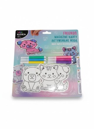 Kolorowanka FRIENDS Karty aktywowane wodą Kidea (MKAFKA)