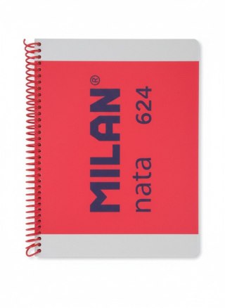Kołozeszyt (kołonotatnik) A4 80k. 80g krata Milan (57043E80P)