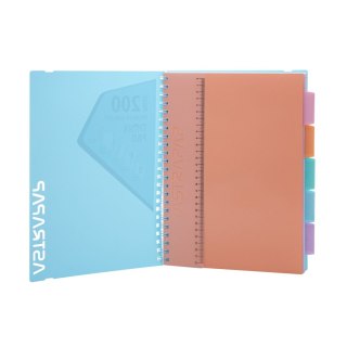 Kołozeszyt (kołonotatnik) A5 pastel ombre 200k. 80g krata Astrapap (107023004)