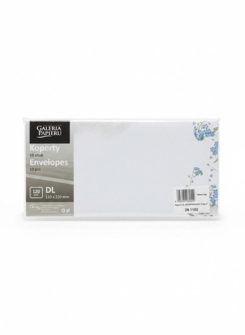 Koperta DL niezapominajki Galeria Papieru (281102) 10 sztuk
