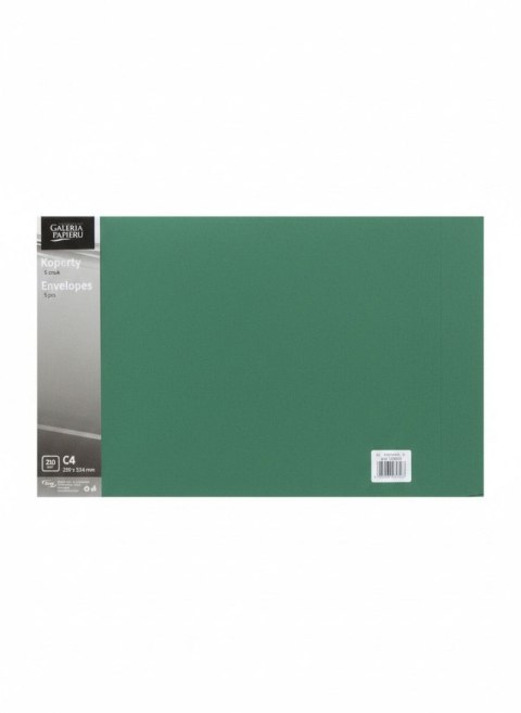 Koperta C4 pearl zielony zielony jasny Galeria Papieru (280003) 10 sztuk