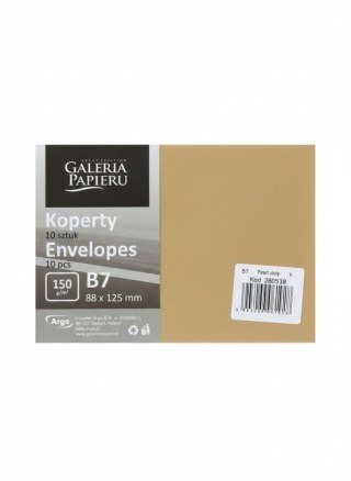 Koperta B7 pearl złoty złoty Galeria Papieru (280538) 10 sztuk