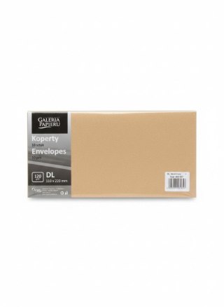 Koperta DL wood bezowy beżowa Galeria Papieru (282127) 10 sztuk