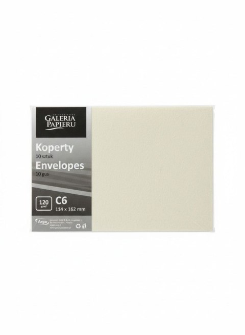 Koperta C6 wood jasnokremowy Galeria Papieru (282226) 10 sztuk