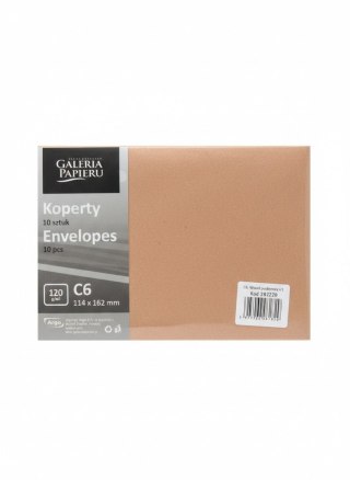 Koperta C6 wood pudrowy Galeria Papieru (282228) 10 sztuk