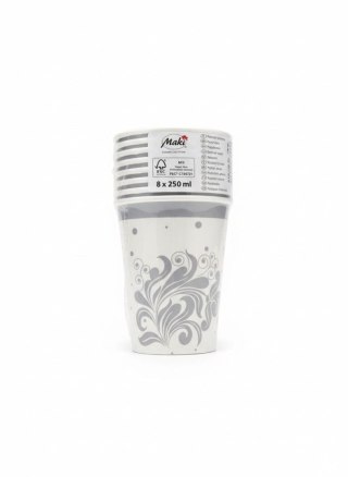 Kubek jednorazowy maki papier 250ml Pol-mak (KM01_OG_054601)