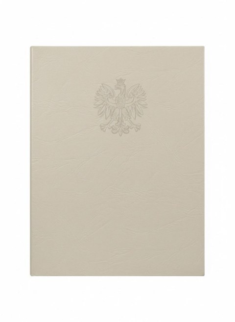 Okładka na dyplom godło kość słoniowa Bigo (00109)