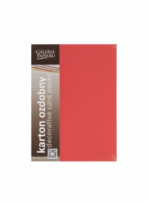 Papier ozdobny (wizytówkowy) A4 Earth czerwony 220g Galeria Papieru (204708)