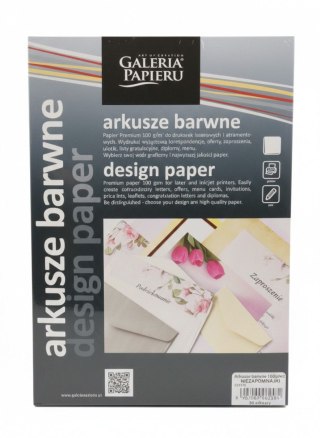 Papier ozdobny (wizytówkowy) A4 barwne arkusze niezapominajki Galeria Papieru (234610)