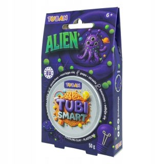 Plastelina 1 kol. Tubi Smart Alien fioletowa 50g Tuban (TU8526)