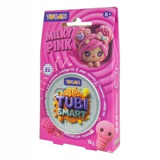 Plastelina 1 kol. Tubi Smart Milky pink różowa 50g Tuban (TU8502)