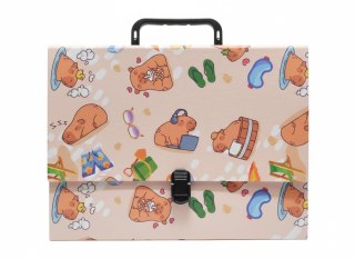 Teczka kartonowa na klips KAPIBARA PLAŻA t0119 Z RĄCZKĄ A4 mix Penmate (TT9230)