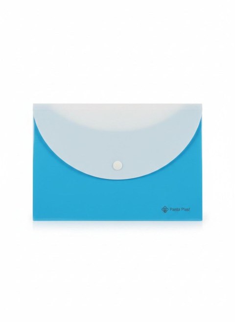 Teczka plastikowa na guzik A6 niebieski Panta Plast (0410-0088-03)