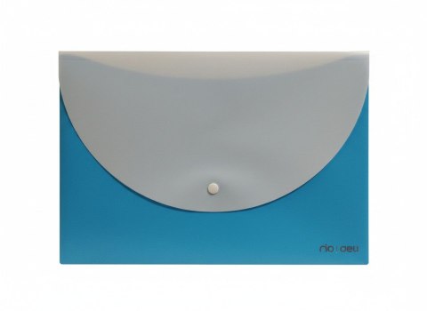 Teczka plastikowa na zatrzask RIO NIEBIESKA A4 niebieski 180 mic. Deli (E38977)