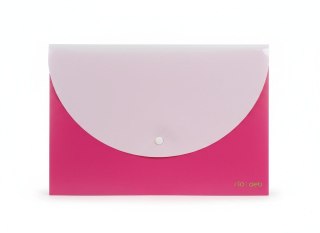 Teczka plastikowa na zatrzask RIO RÓŻOWA 693520538970 A4 różowy 180 mic. Deli (E38977_PINK)