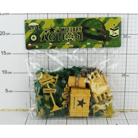 Zestaw wojskowy żołnierzyki, pojazdy Dromader (130-02583)