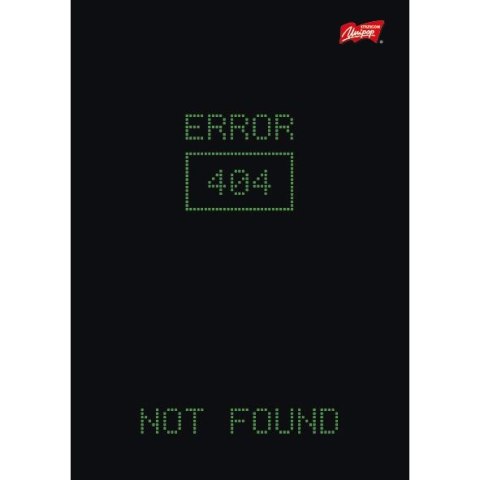 Zeszyt A5 Gamer z lakierem miejscowym 60k. 70g krata Unipap