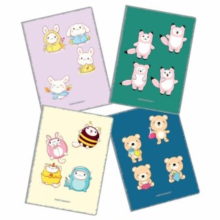 Zeszyt A4 PP Kawaii 32k. 80g krata Narcissus