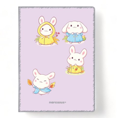 Zeszyt A4 PP Kawaii 32k. 80g krata Narcissus