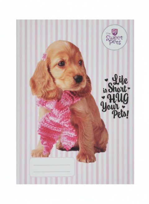 Zeszyt A5 The Sweet Pets 16k. linia kolor Beniamin