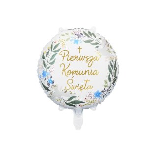 Balon foliowy Pierwsza Komunia Święta 18cal Partydeco (FB209)