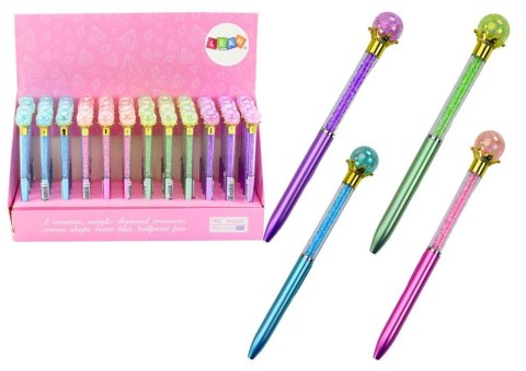 Długopis Z Diamentową Kulą Diamenciki wkład niebieski 0,7mm Lean (19640)